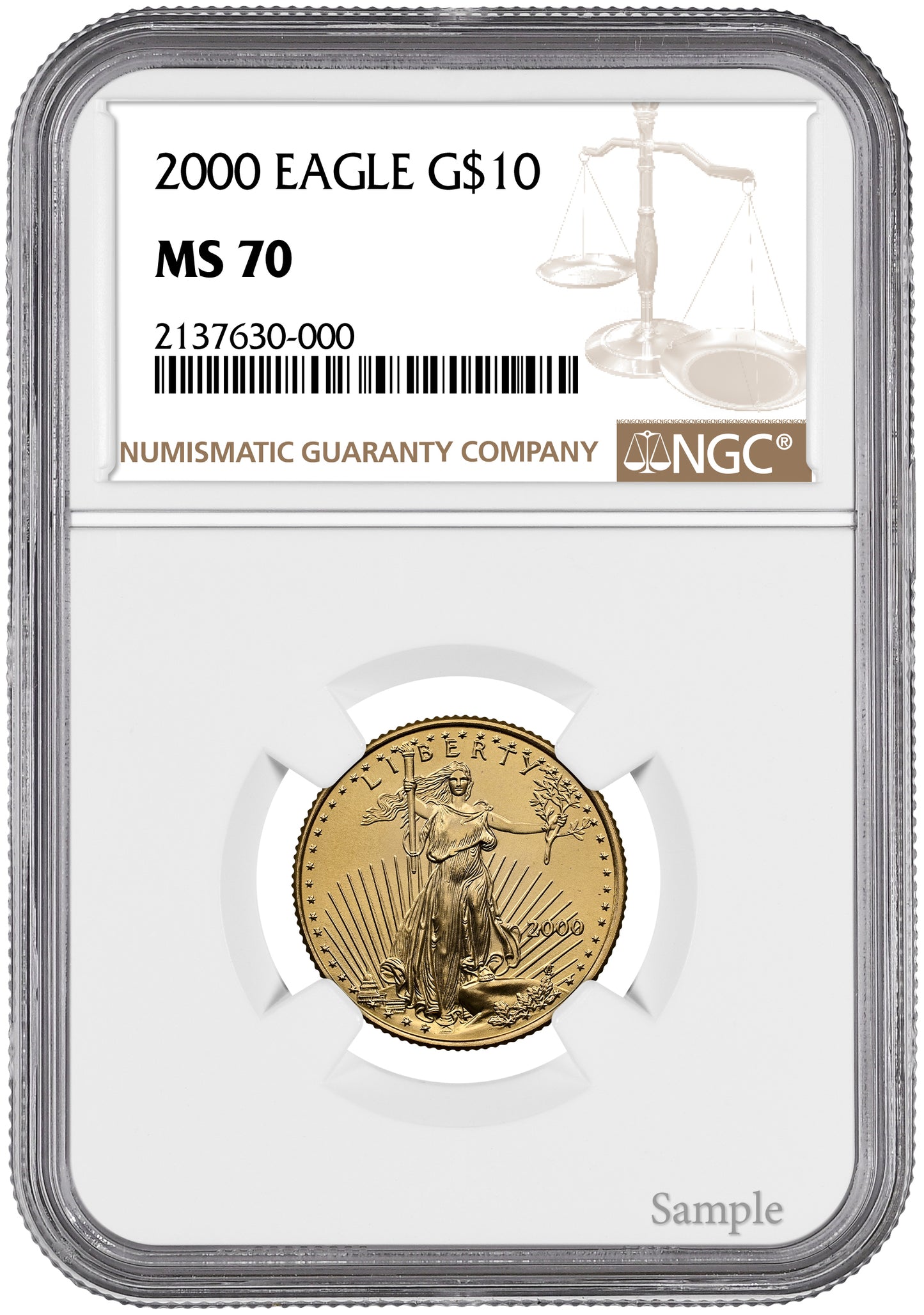 2000 1/4 oz American Gold Eagle