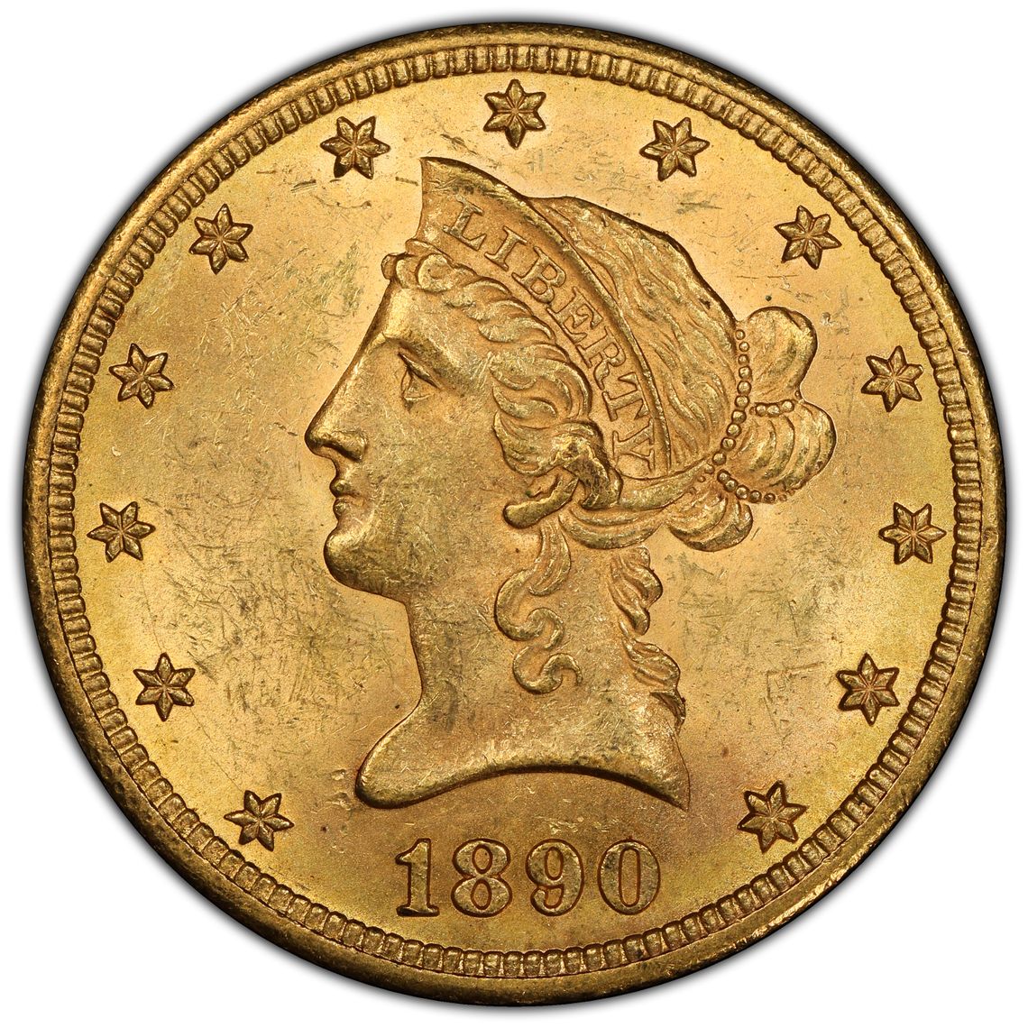 cc 1890-CC $10 Liberty Gold MS PCGS – Universal Coin & Bullion