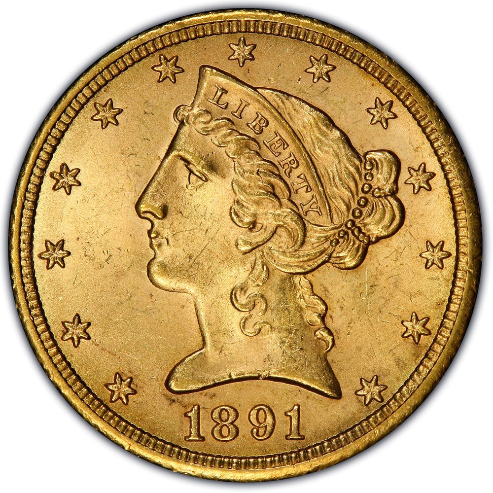 
                  
                    1891-CC $5 Liberty Gold PCGS
                  
                