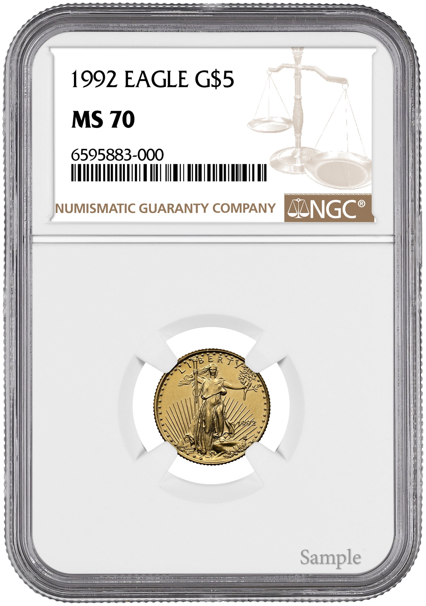 1992 1/10 oz American Gold Eagle