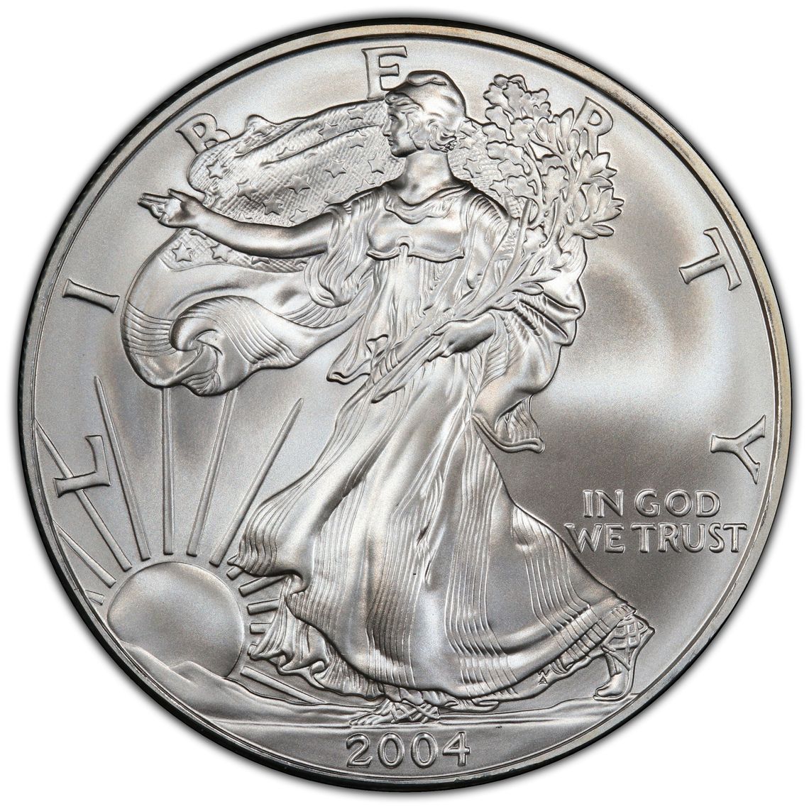 2004 1 oz American Silver Eagle NGC