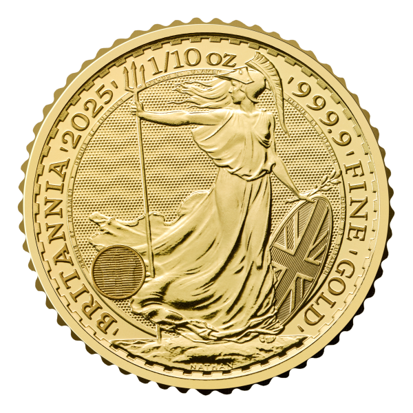 2025 1/10 oz Great Britain Gold Britannia BU