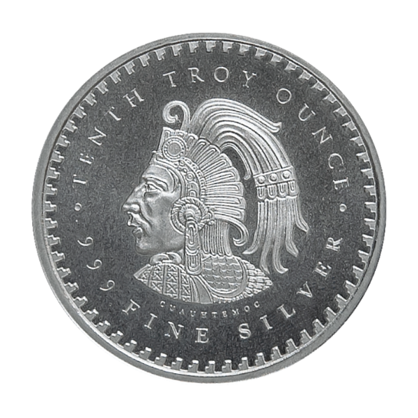 
                  
                    1/10 oz Silver Round Aztec Calendar BU
                  
                