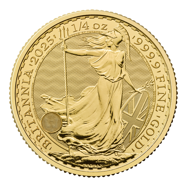 2025 1/4 oz Great Britain Gold Britannia BU