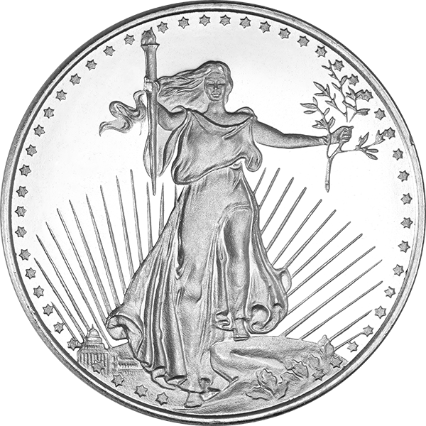 
                  
                    1 oz Silver Round Saint Gauden BU
                  
                