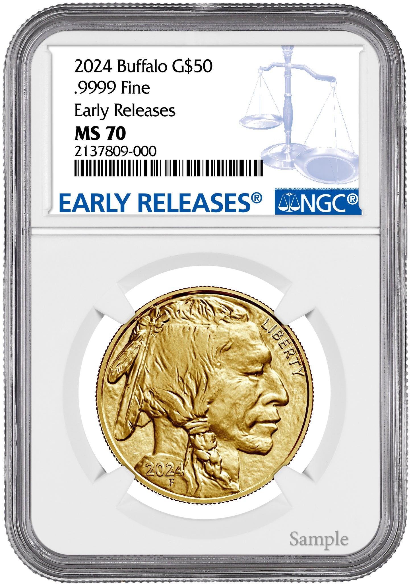 2024 1 oz American Gold Buffalo NGC