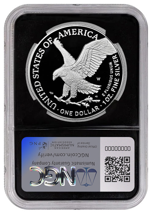 2025-W Kevin O'Leary 1 oz Silver Eagle NGC PR70 Facsimile Signature Label