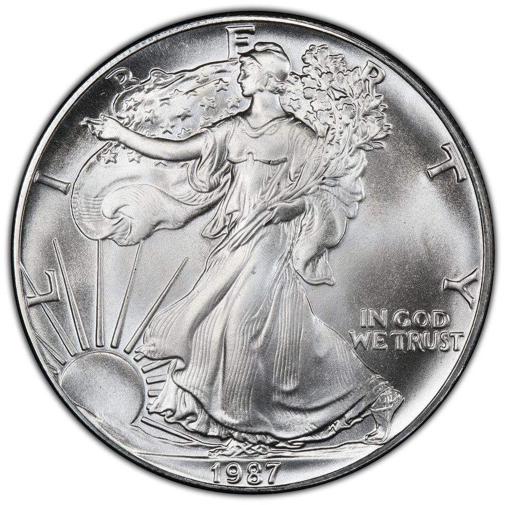 
                  
                    1987 1 oz American Silver Eagle
                  
                