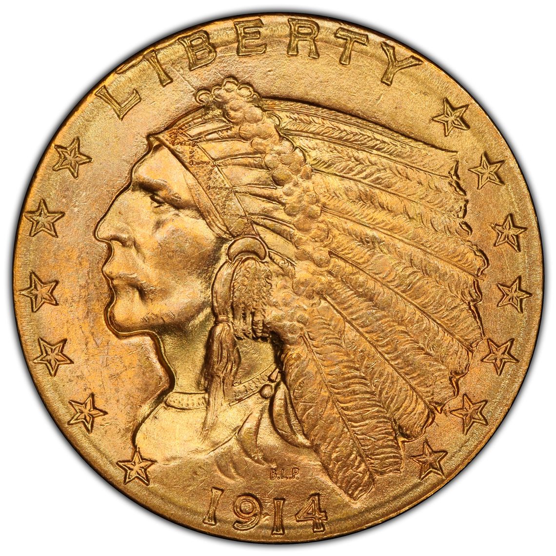 1914-D $2.50 Indian Gold MS PCGS