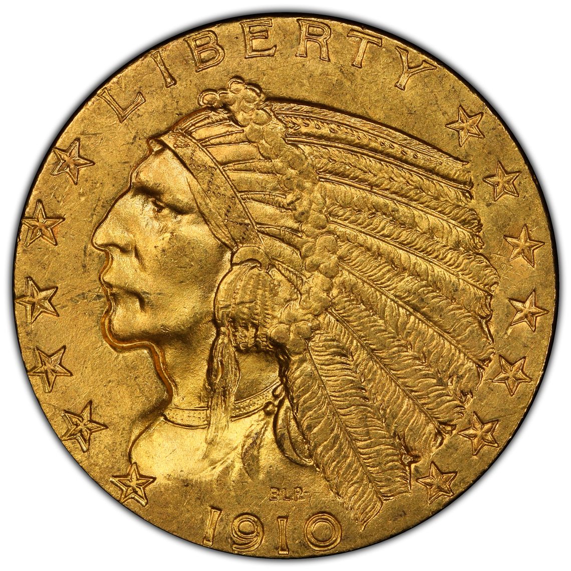 1910 $5 Indian Gold MS NGC