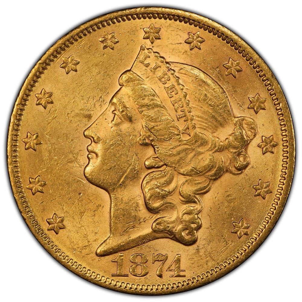 
                  
                    1874-S $20 Liberty Gold MS PCGS
                  
                