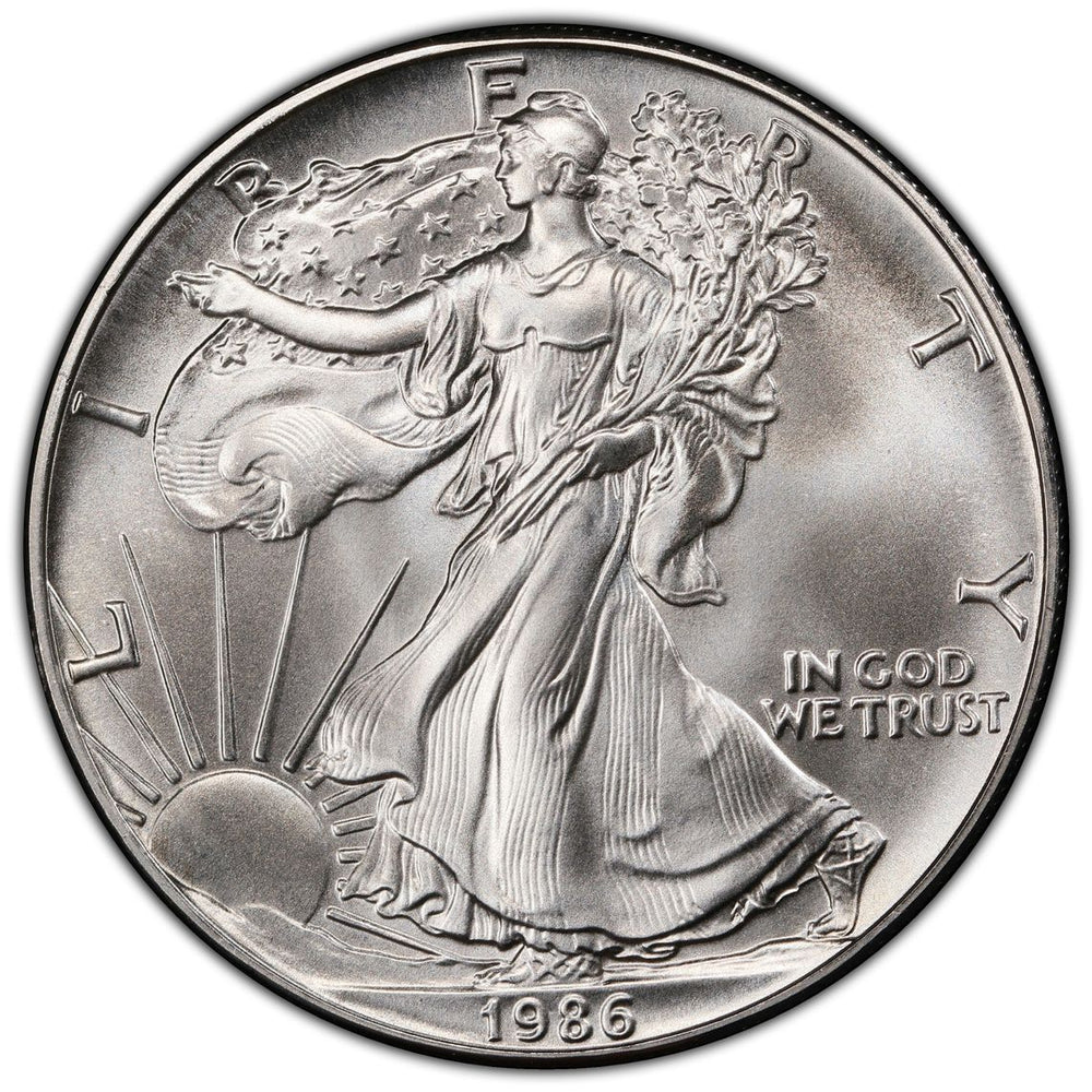 
                  
                    1986 1 oz American Silver Eagle
                  
                