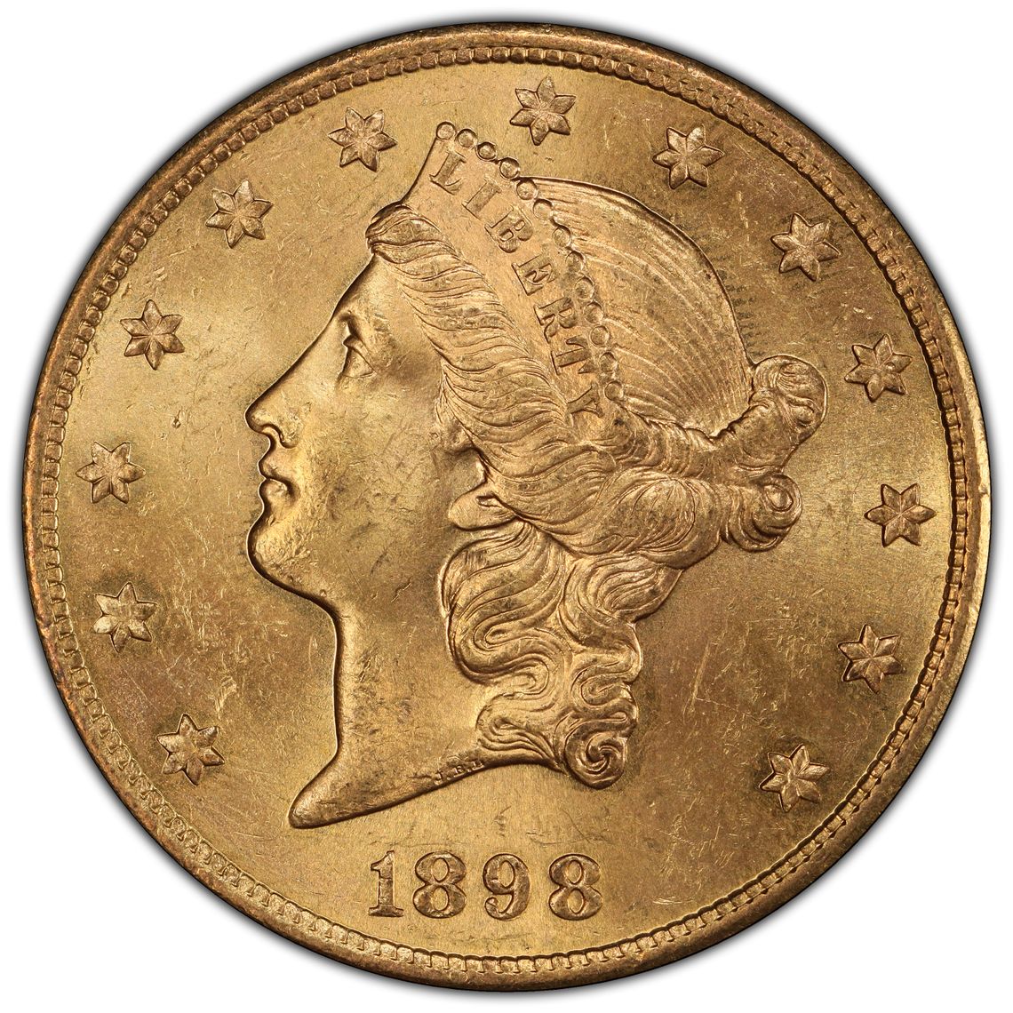 1898-S $20 Liberty Gold MS PCGS