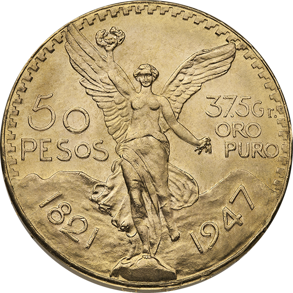 
                  
                    50 Peso Mexican Gold Coin BU
                  
                
