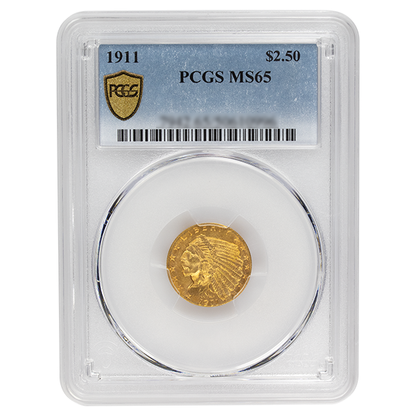 
                  
                    1911 $2.50 Indian Gold MS PCGS
                  
                