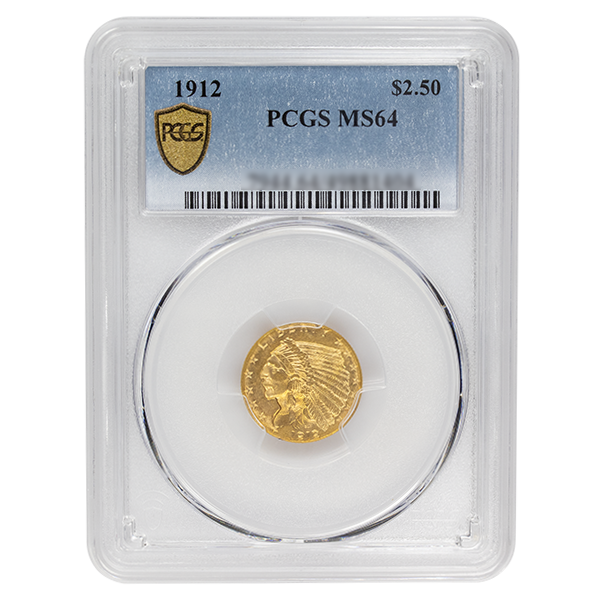 
                  
                    1912 $2.50 Indian Gold MS PCGS
                  
                