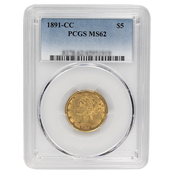 
                  
                    1891-CC $5 Liberty Gold PCGS
                  
                