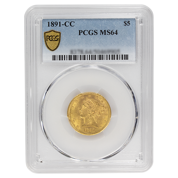 
                  
                    1891-CC $5 Liberty Gold PCGS
                  
                