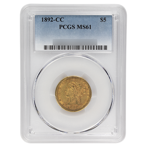 
                  
                    1892-CC $5 Liberty Gold PCGS
                  
                