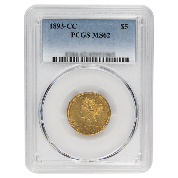 
                  
                    1893-CC $5 Liberty Gold PCGS
                  
                