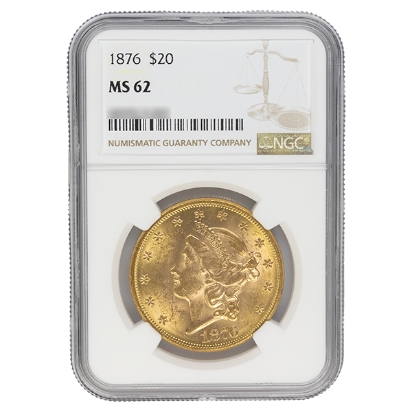 
                  
                    1876 $20 Liberty Gold MS NGC
                  
                