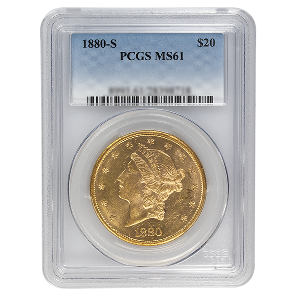 
                  
                    1880-S $20 Liberty Gold MS PCGS
                  
                