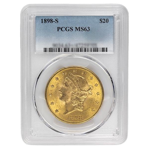 1898-S $20 Liberty Gold MS PCGS