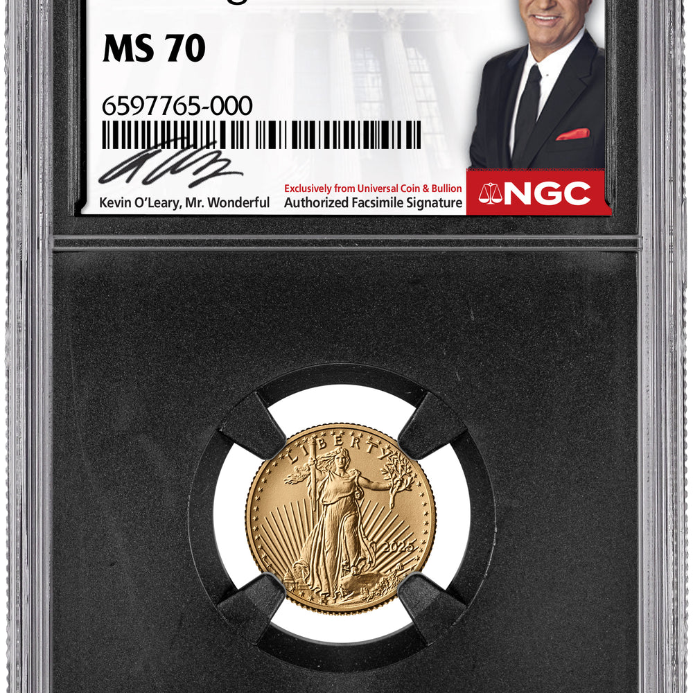 2025 1/10 oz American Gold Eagle O'Leary Facsimile Signature NGC