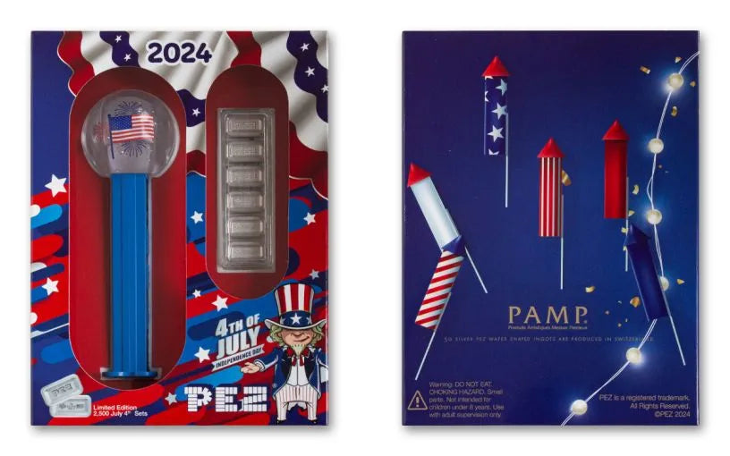 2024 PAMP 5-gm Silver PEZ® Wafers Reverse Proof 6-pc Set