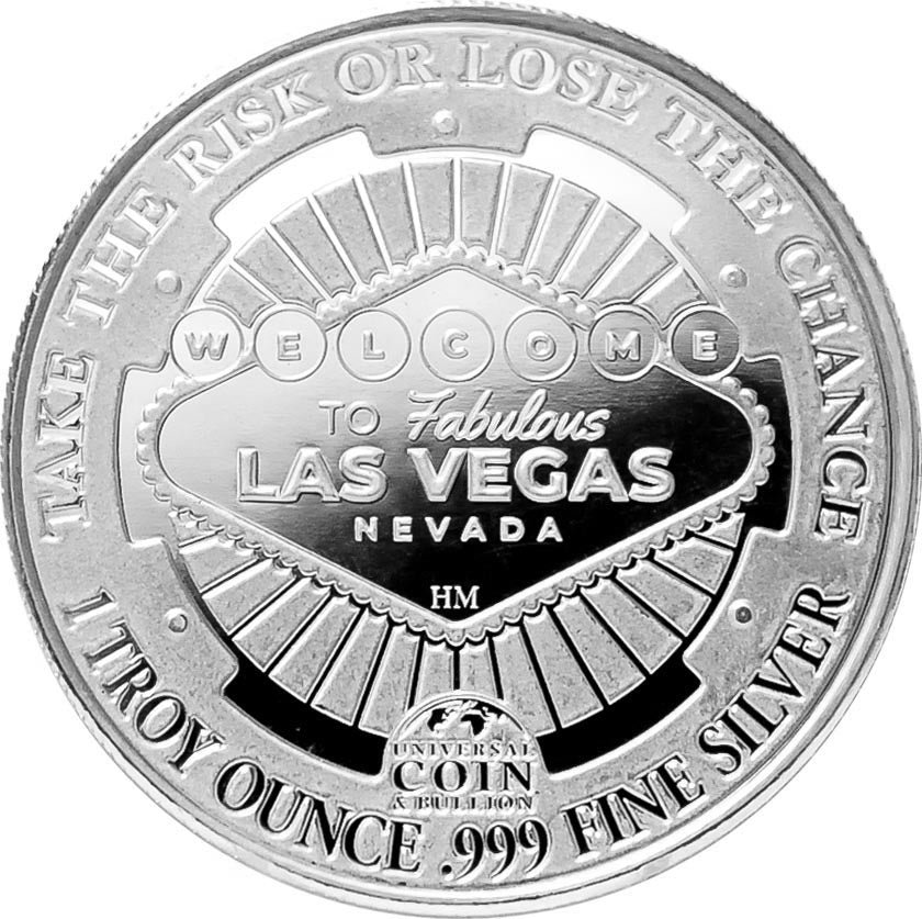 
                  
                    1 oz Las Vegas Poker Chip Silver Round
                  
                