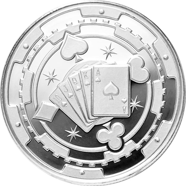 1 oz Las Vegas Poker Chip Silver Round – Universal Coin & Bullion