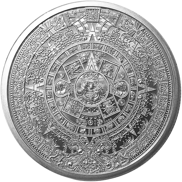 
                  
                    1 oz Silver Round Aztec Calendar BU
                  
                