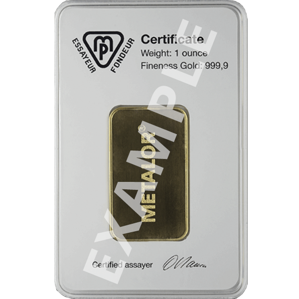 1 oz Gold Bar (Our choice of Design)
