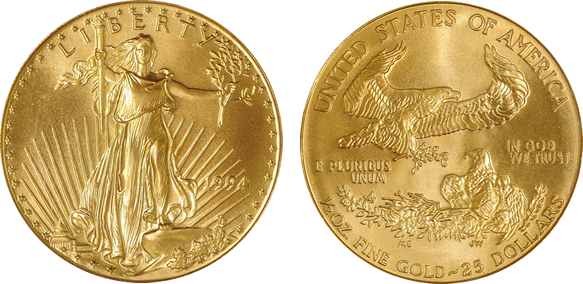 $25 Gold American Eagles