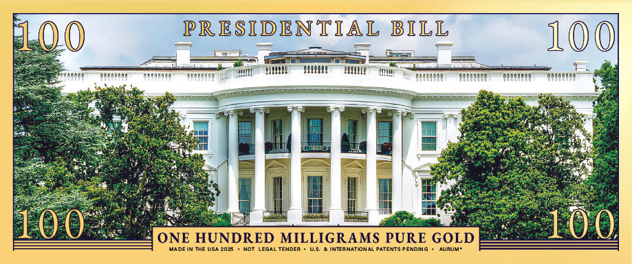 Donald Trump Gold Presidential Bill