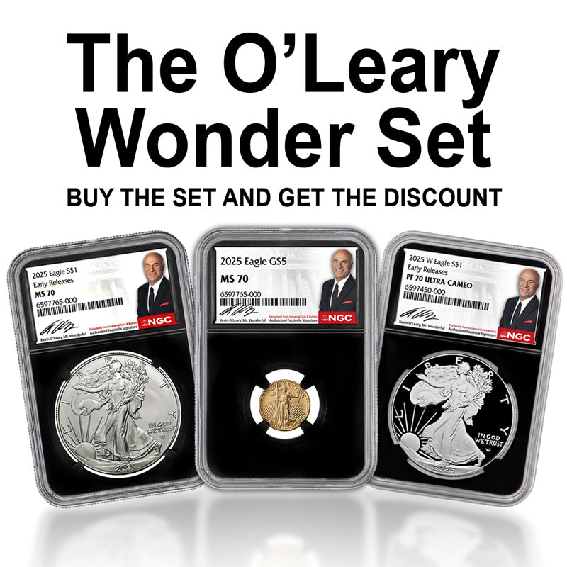 2025 3-Coin Kevin O'Leary American Eagle Set NGC 70