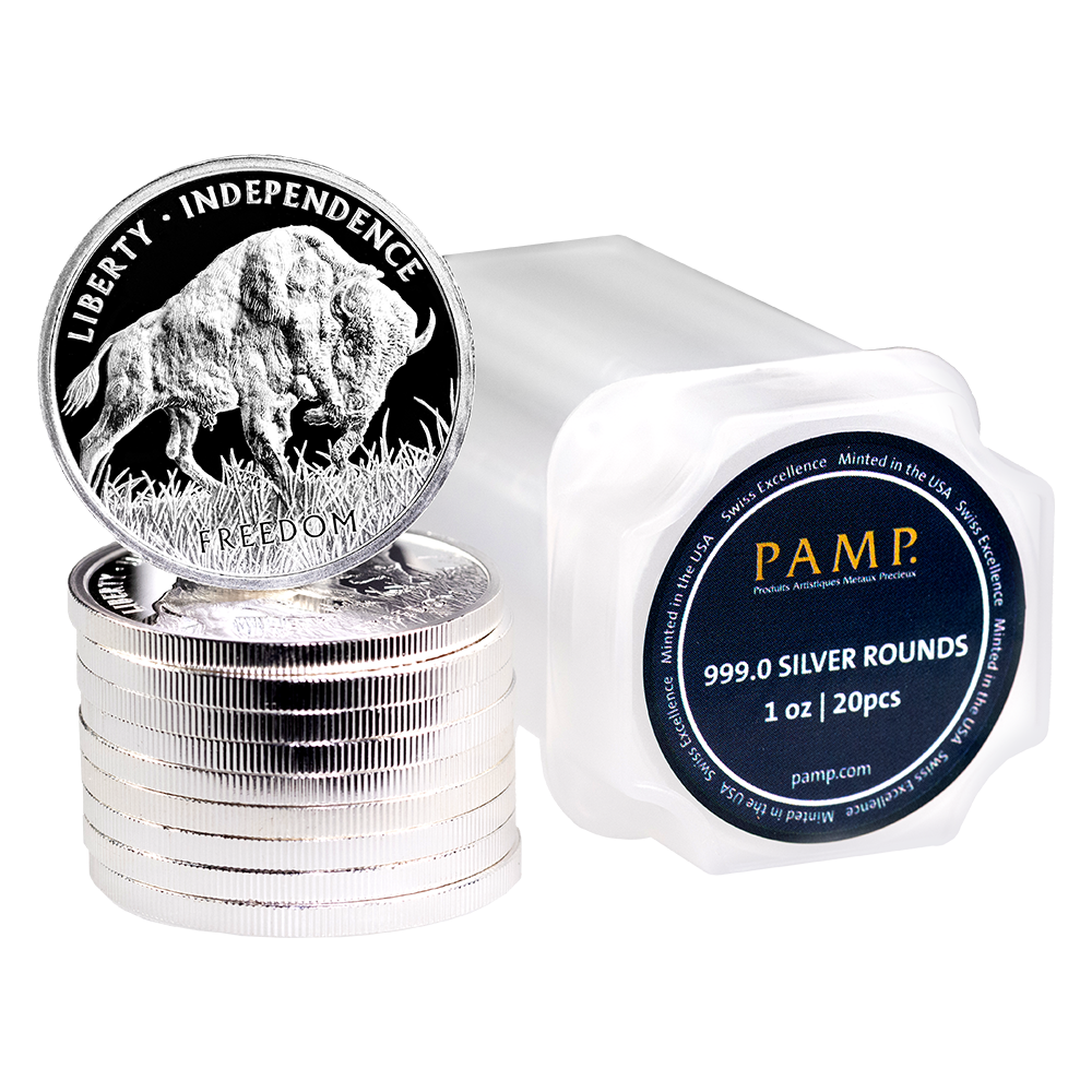 1 oz Silver PAMP Buffalo Round