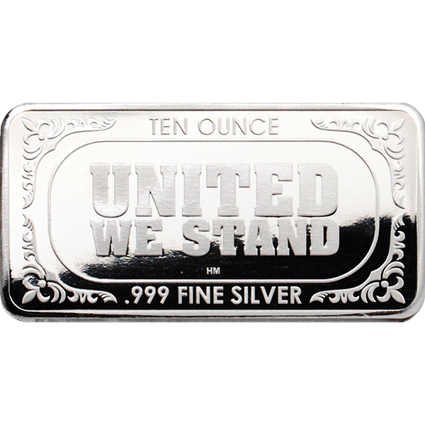 10 oz Silver Flag Bar
