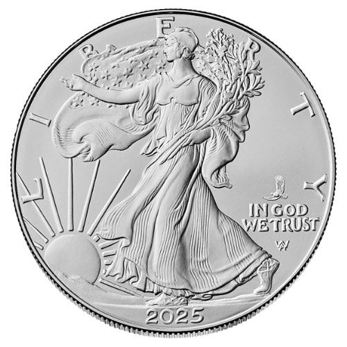 2025 (P) 1 oz Silver Eagle w/ Eagle Privy Kevin O'Leary Facsimile Sigature NGC