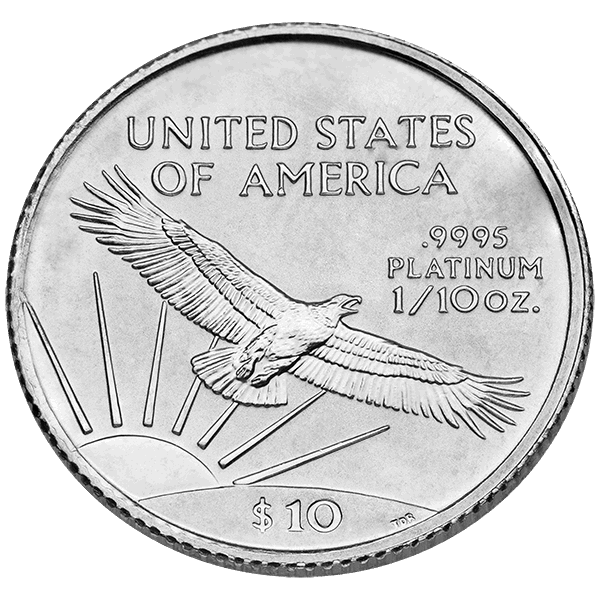 
                  
                    1/10 oz American Platinum Eagle BU (Random Year)
                  
                